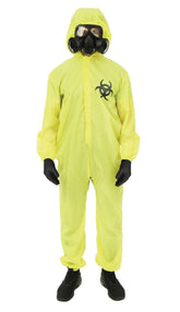 Déguisement combinaison Danger Biologique Adulte / Costume Toxique jaune / La Maison du Déguisement